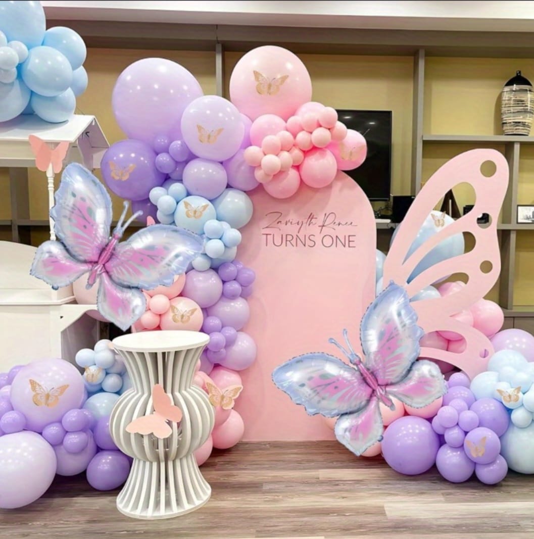 Pastel Butterfly Balloon Arch Kit