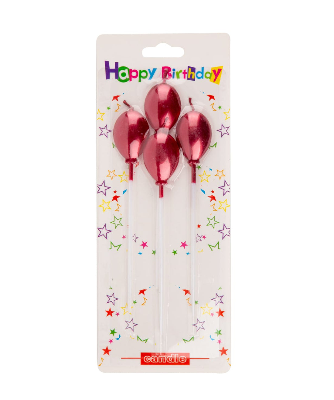 4 pc  Red  Balloon Candles