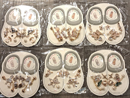 Gold Sylish Decorative Croc Charms