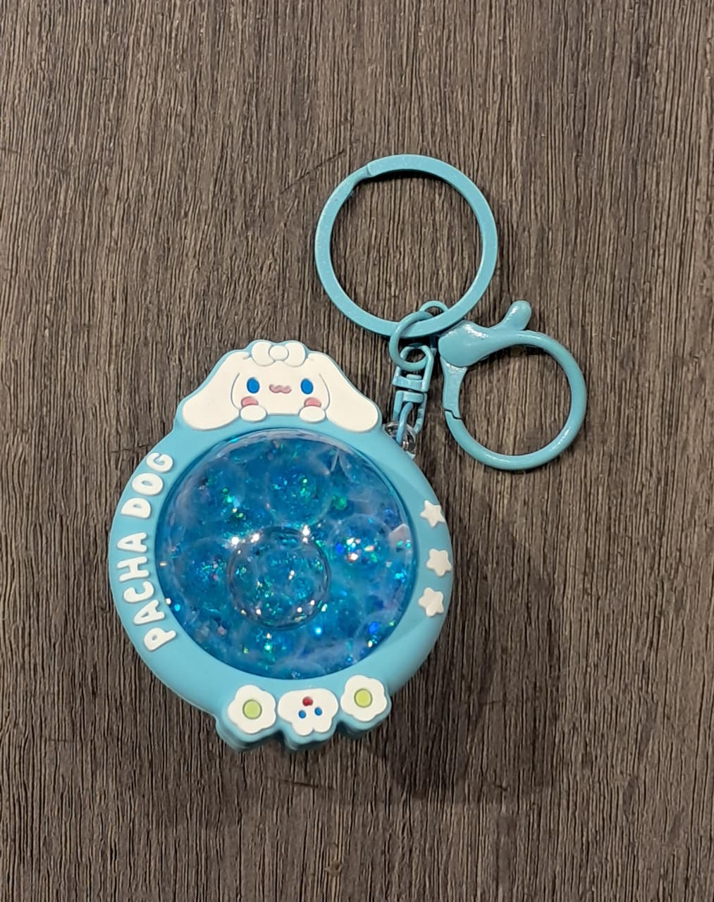 Acrylic Moving Liquid Planet Cinnamoroll Keychain