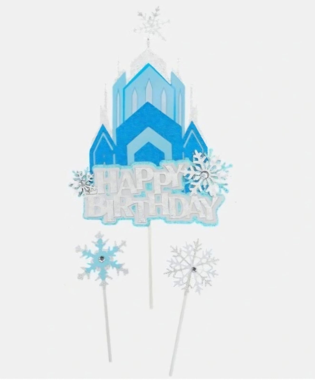Ice Castle (Frozen) Happy Birthday Cake Topper