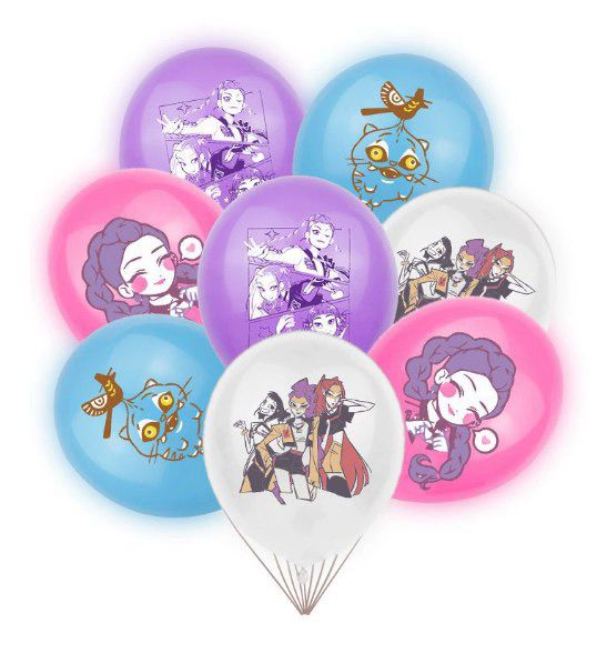 Kpop Demon hunter latex balloons HUNTRIX ( 16 pieces )