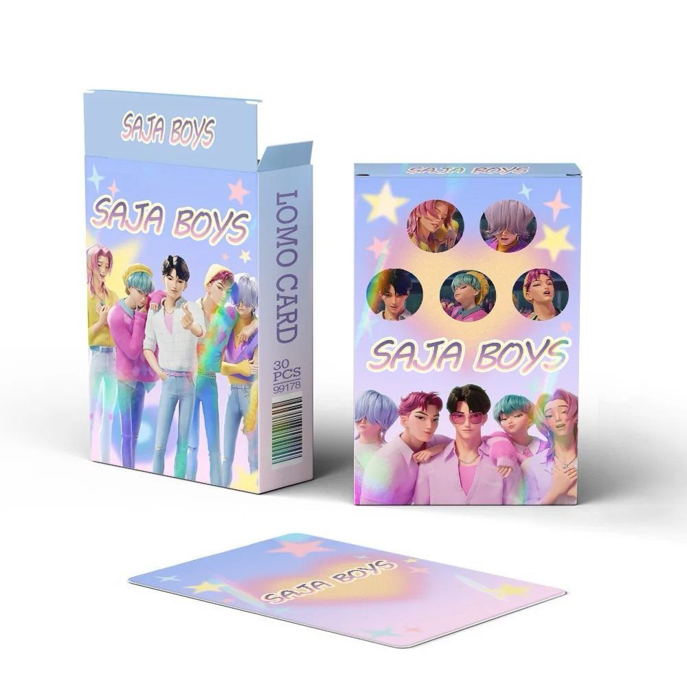 30 pcs Kpop Demon Hunter Saja Boys Holographic Lomo Cards