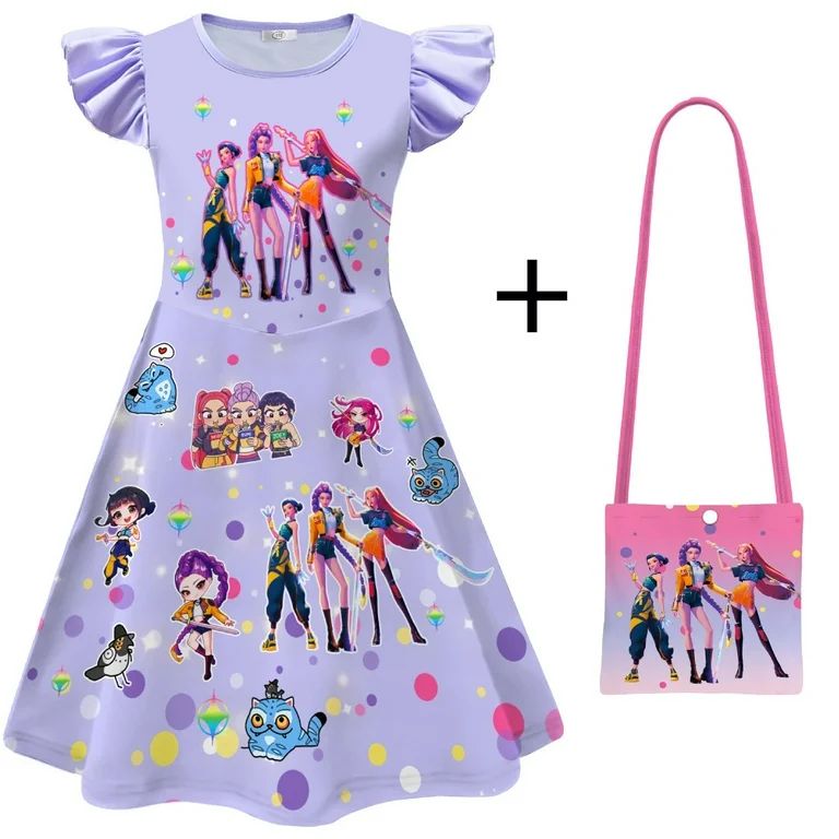 Kpop Demon Hunter Huntrix Dress with Bag