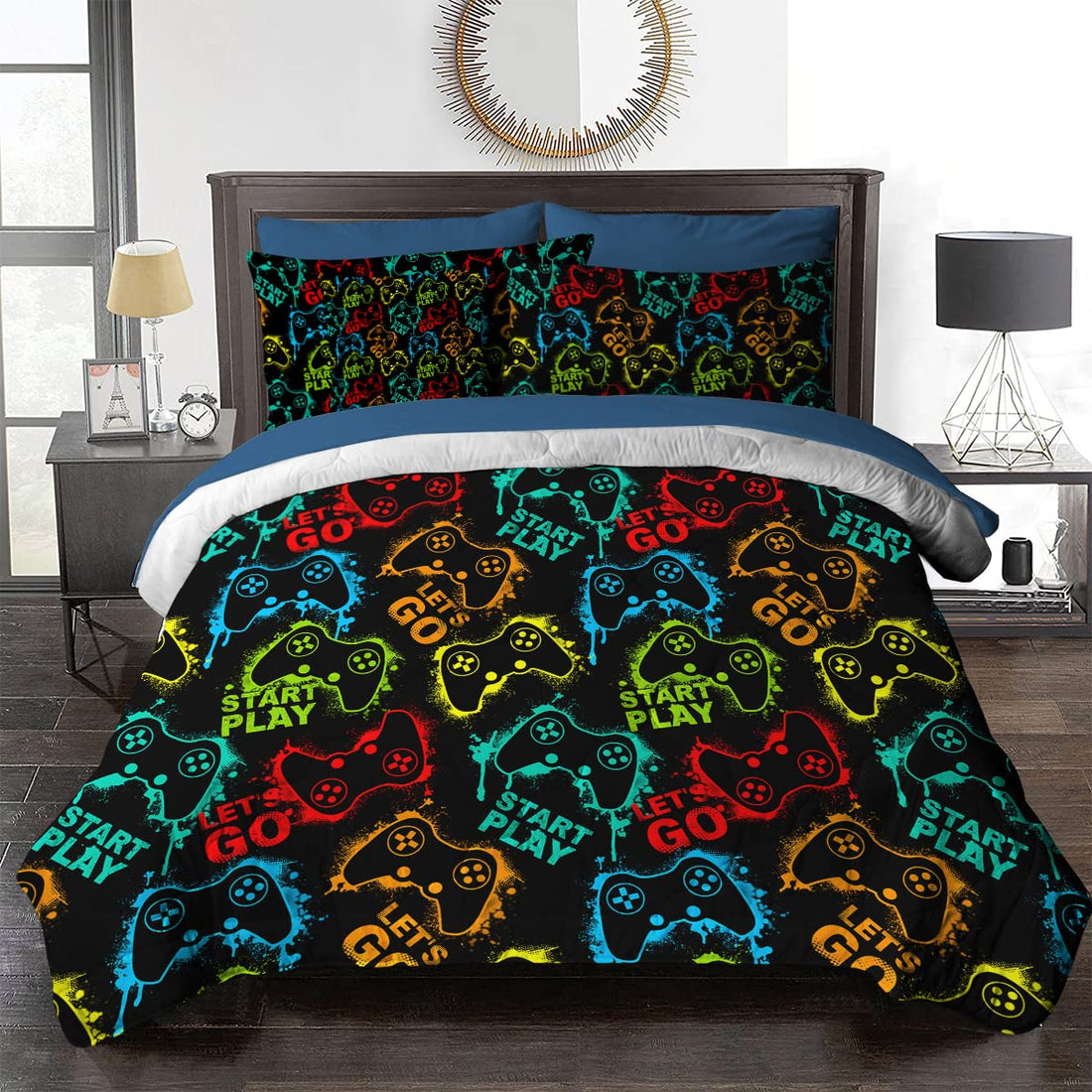 Gamer 2pc Comforter Set Twin gaming Max Ollie