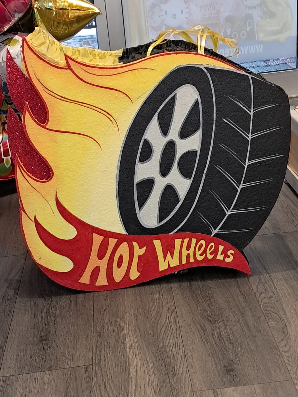 Hot Wheels Flaming Wheel Pinata Party