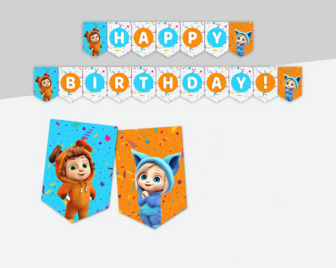 Dave and Ava Happy Birthday Banner