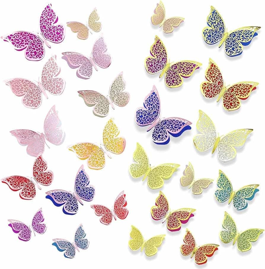 12pc Butterfly Toppers