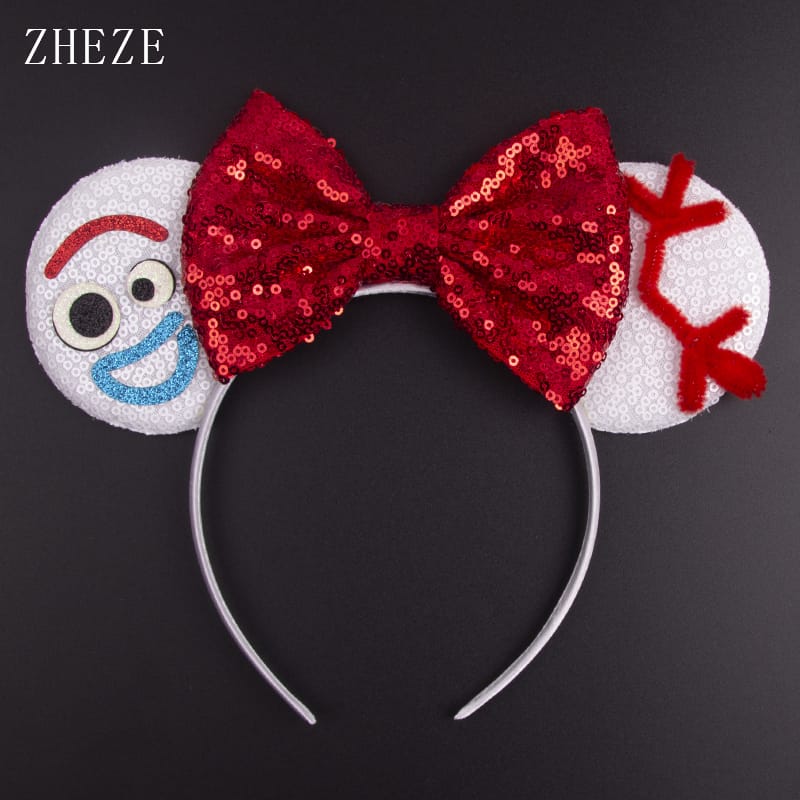 Olaf headband red bow