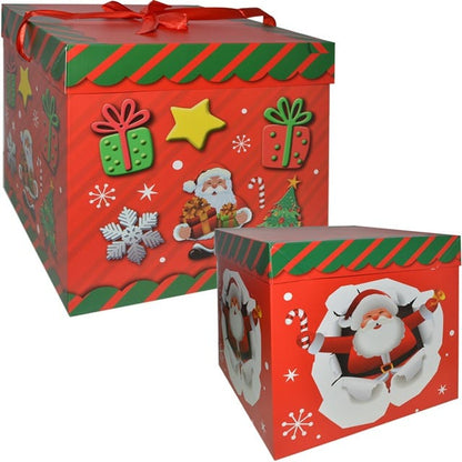 Red Santa Gift Box