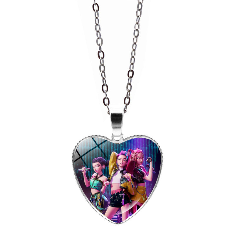 Kpop Demon hunters Necklace dark