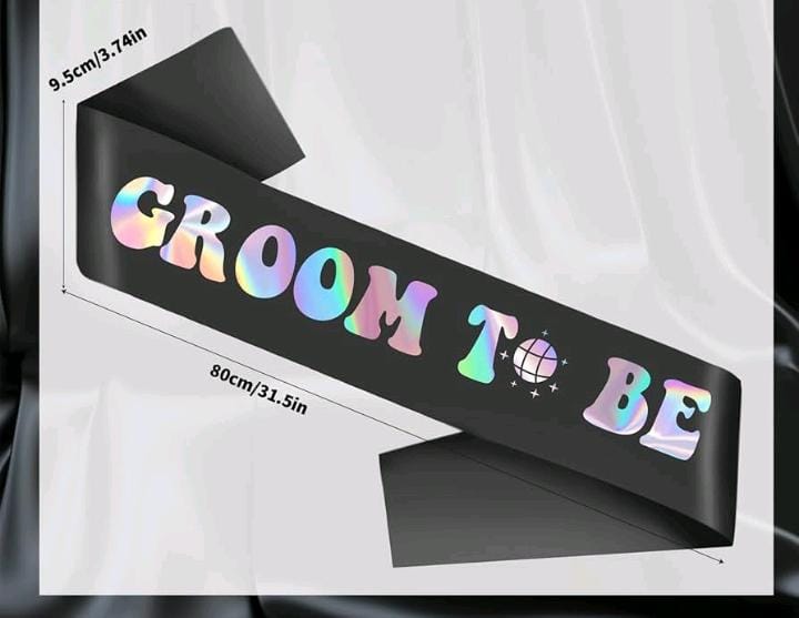 Groom To Be Sash