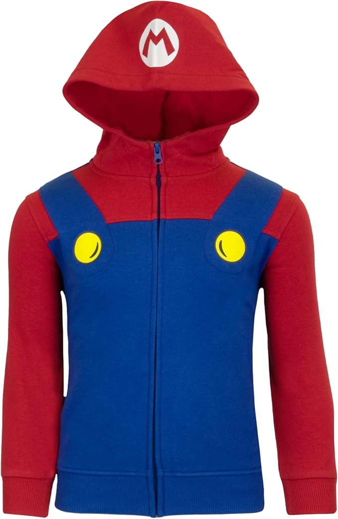 Mario Costume Zipper Hoodie