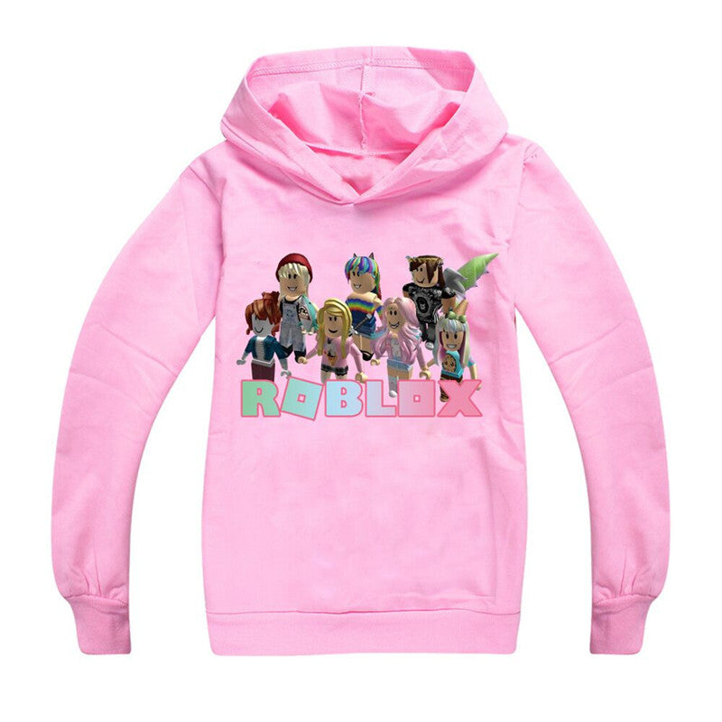 Roblox Girls Crew Hoodie(track suit top) Pink