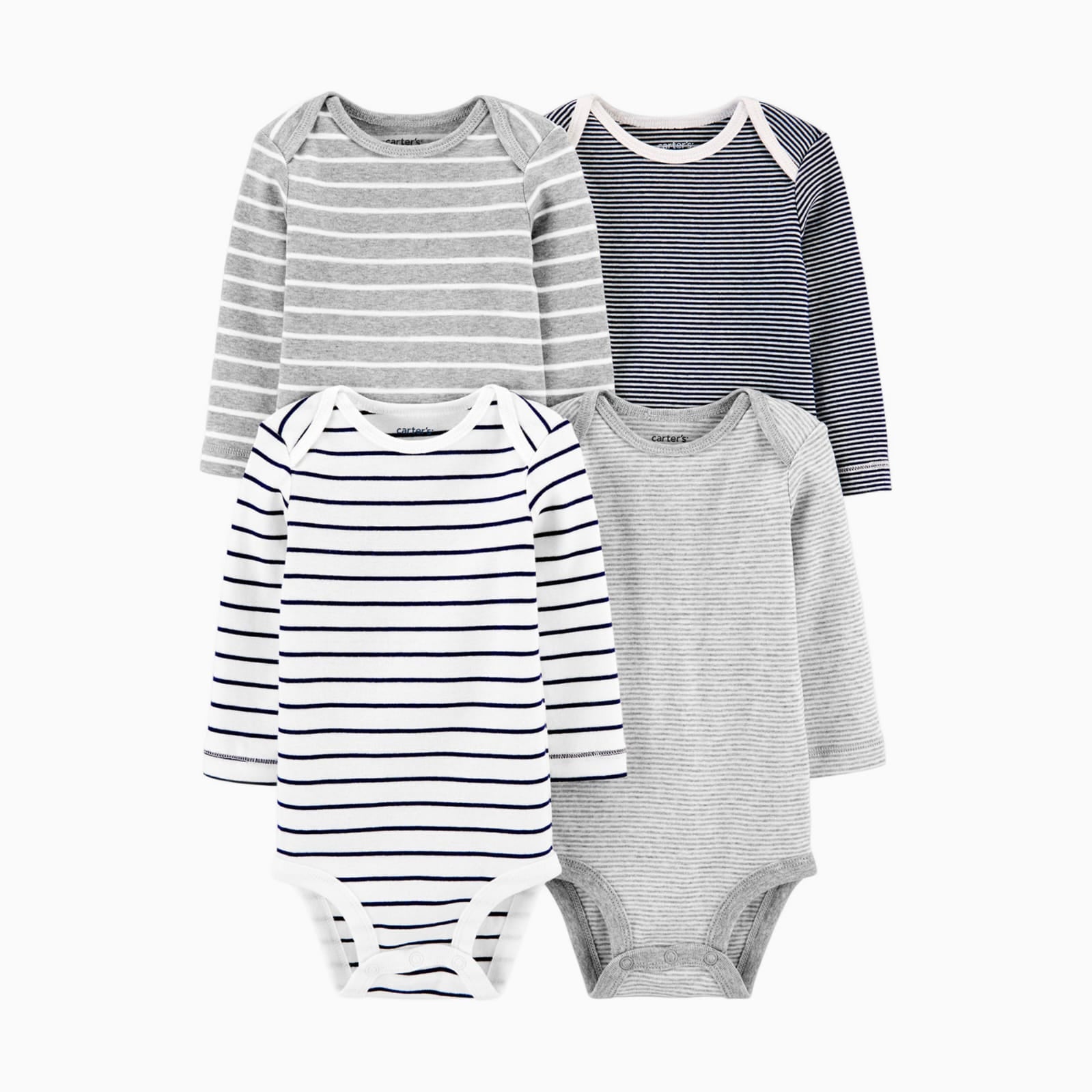 Carters Long Sleeve Bodysuits 4pack