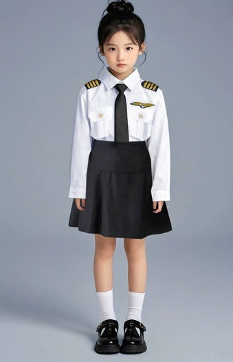 Pilot Girls Career Day Costume Long Sleeve