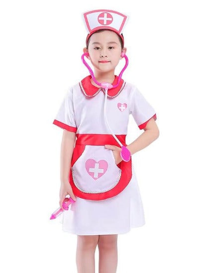 Nurse Dress Career Day Red &amp; White