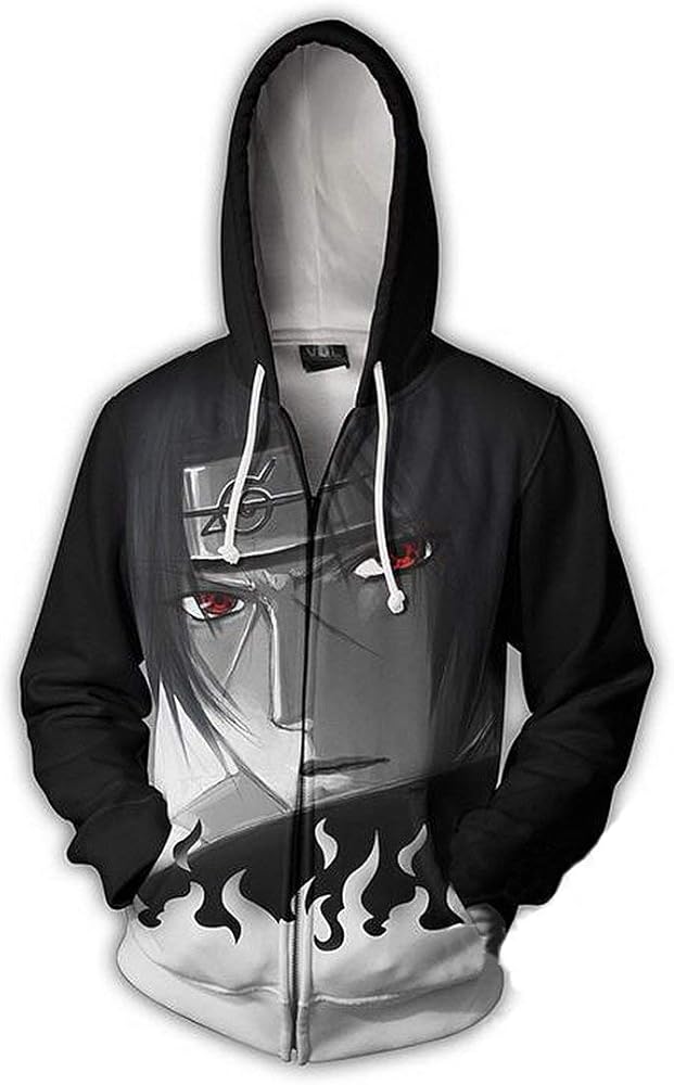 Naruto Hoodie Itachi zipper (has minor stain)