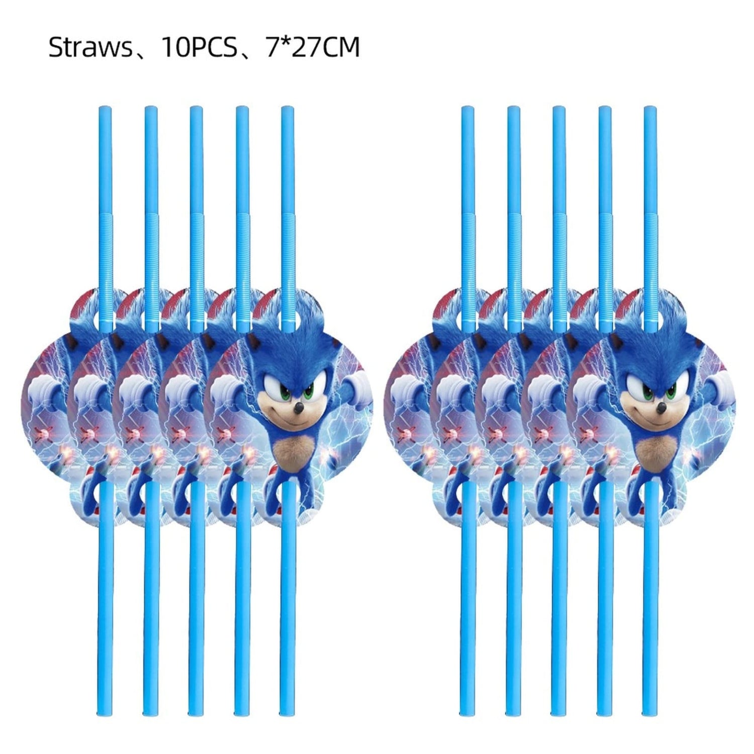 Sonic The Hedgehog Straw