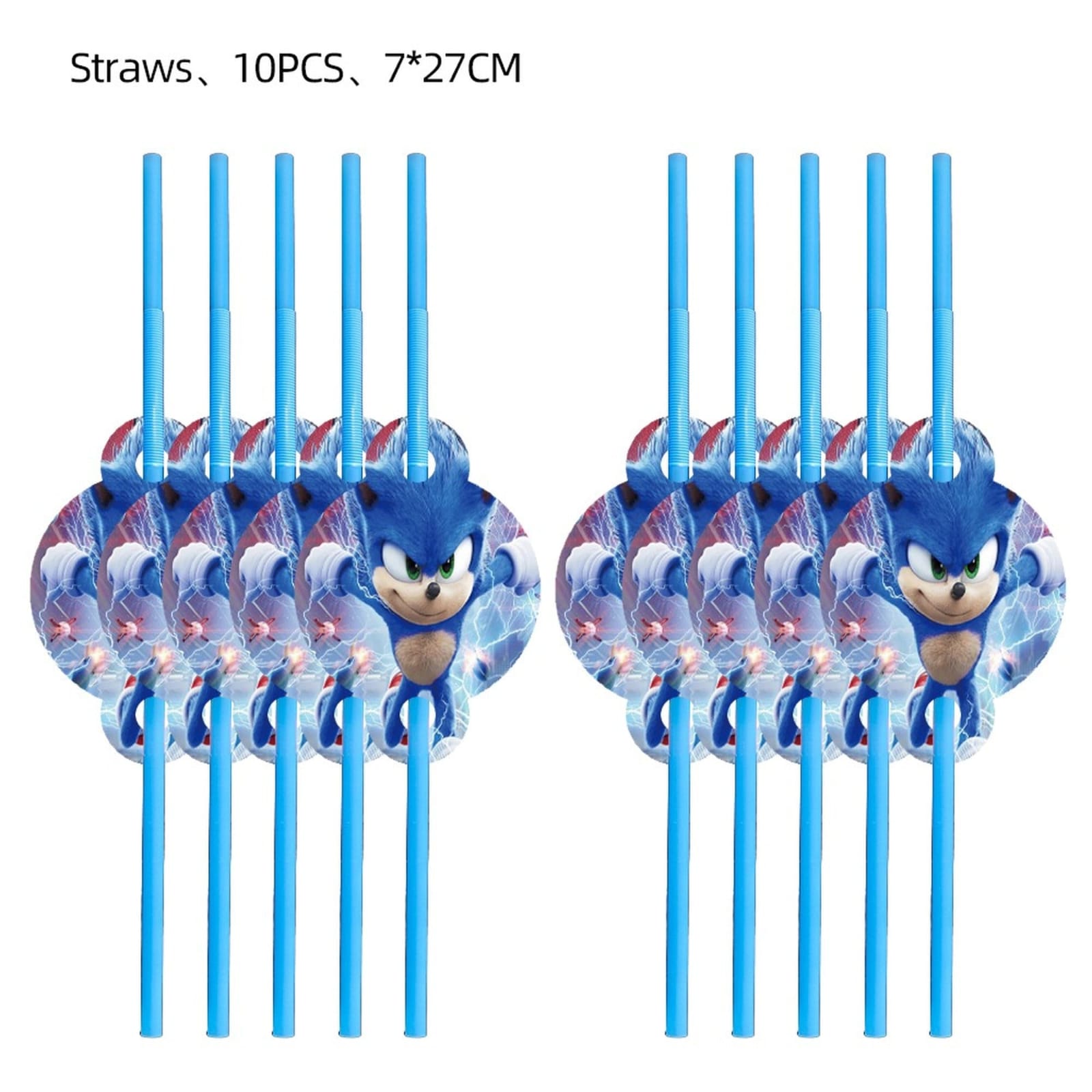 Sonic The Hedgehog Straw
