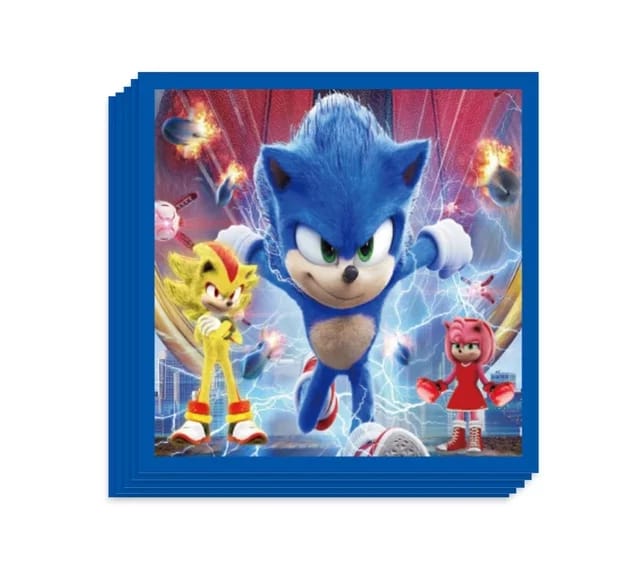 Sonic Themed Napkins