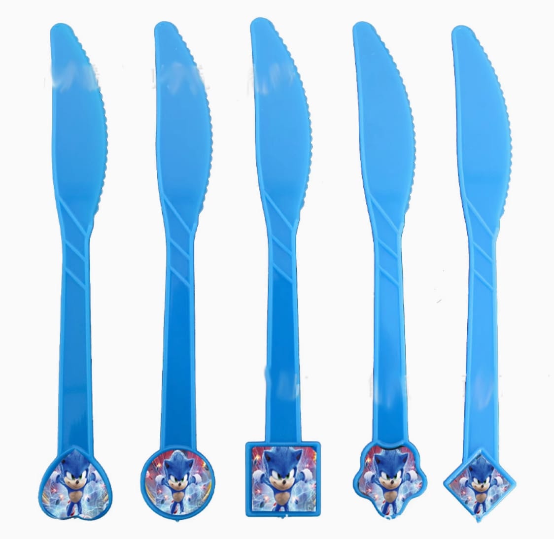 Sonic themed Knives