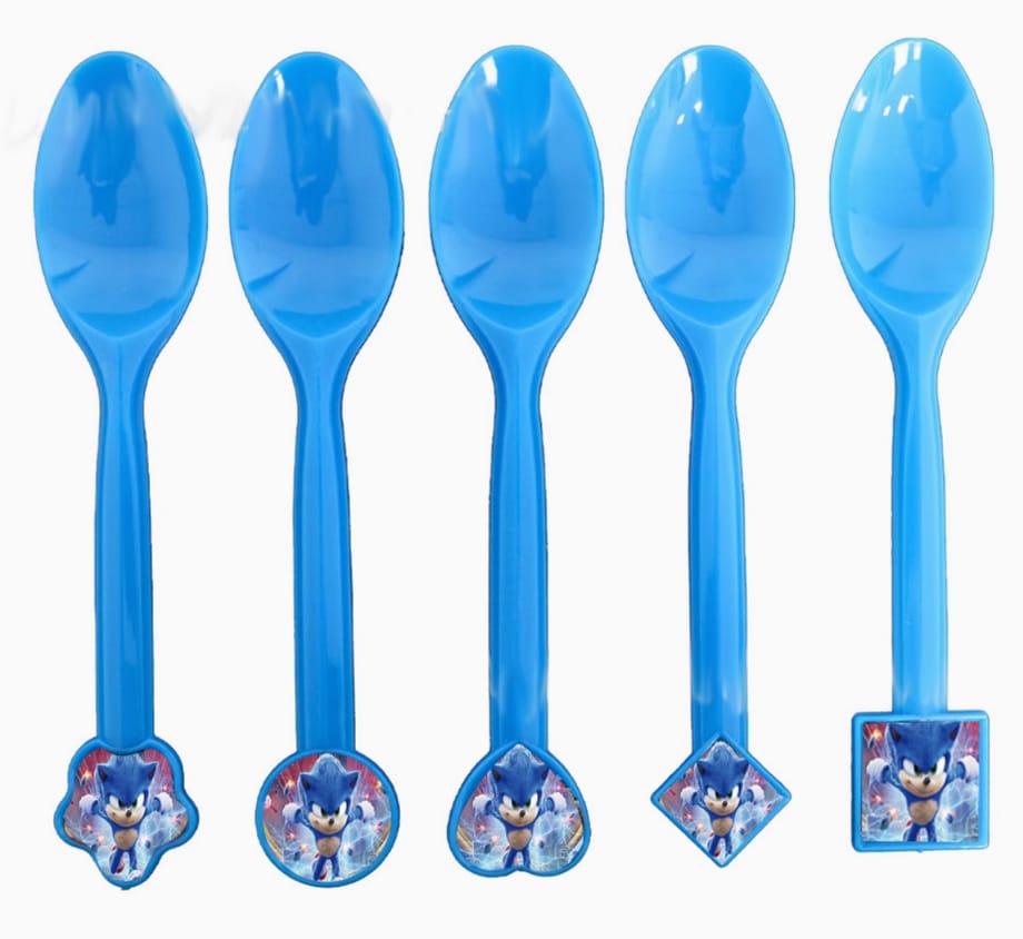 Sonic Themed Spoons