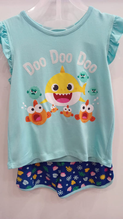 Pinkfong Baby Shark 2pc  outfit