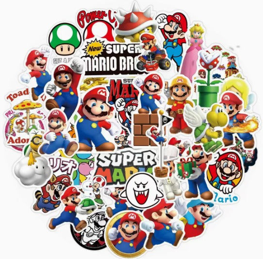 Super Mario Stickers (50pcs)