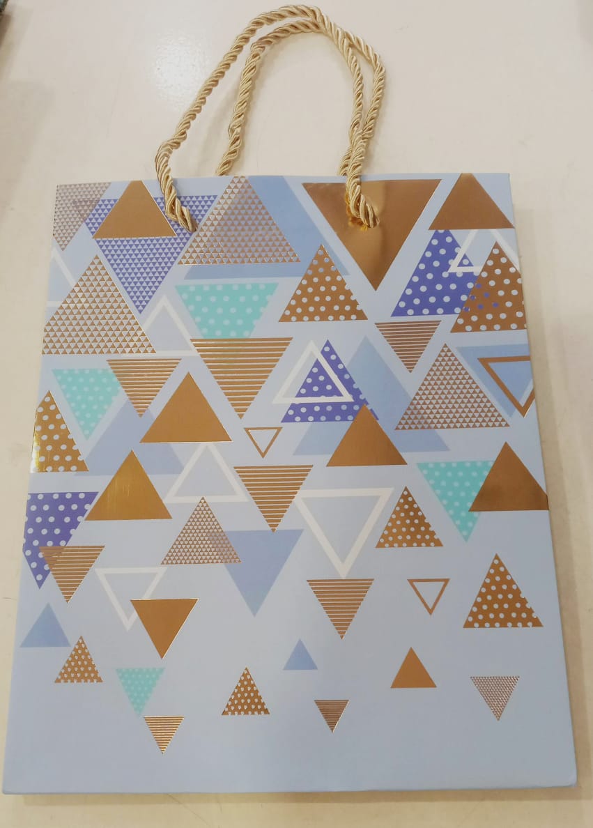 Geometric Triangular Gift Bag