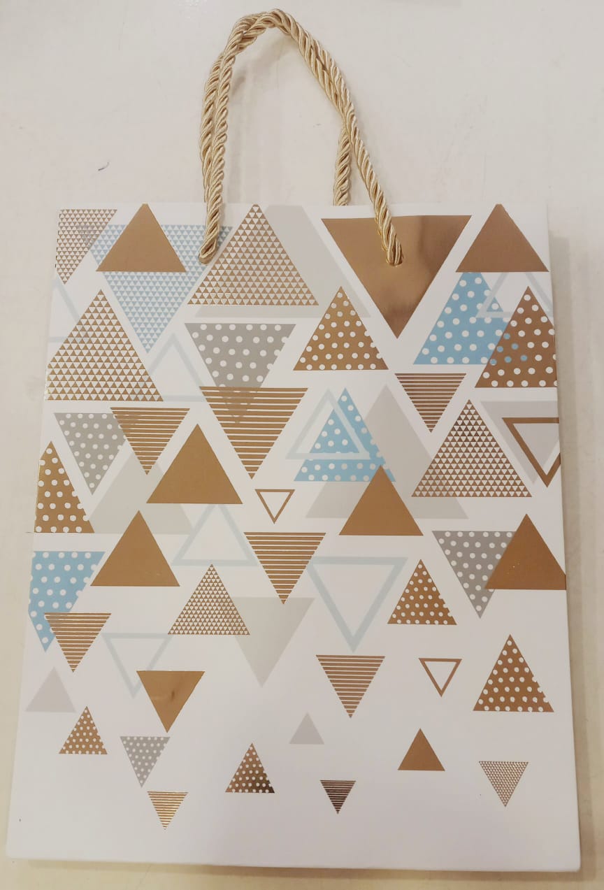 Geometric Triangular Gift Bag