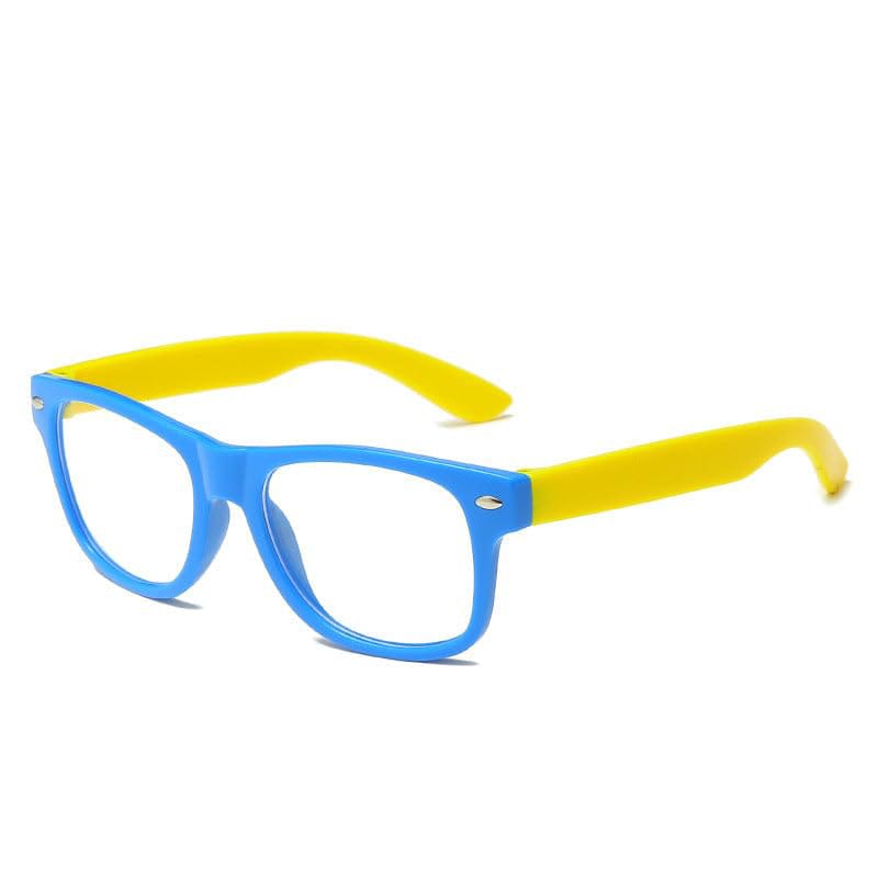 Toddlers Bendable Blue light glasses,yellow &amp; blue (Ages 2 to 3) (Non-prescription)