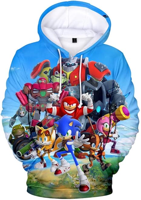 Sonic Games All Character 3D Hoodie