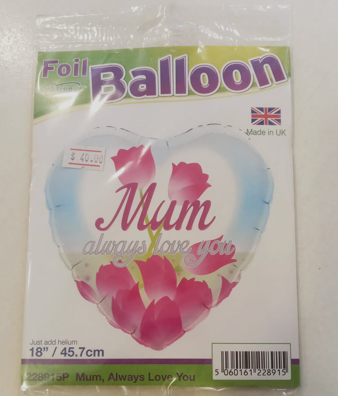 Mum 18 inch Round Foil Balloon
