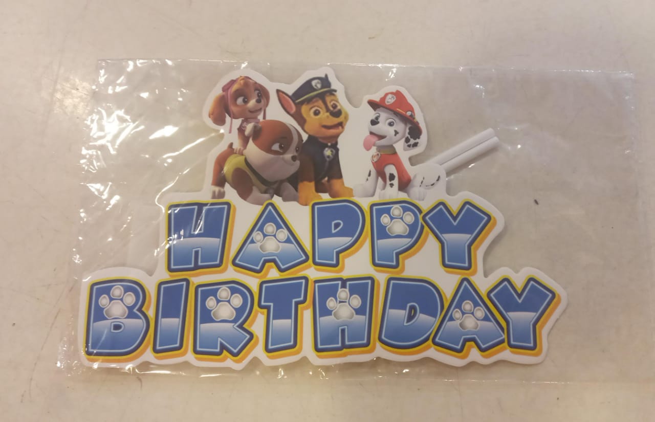Paw Patrol cake topper