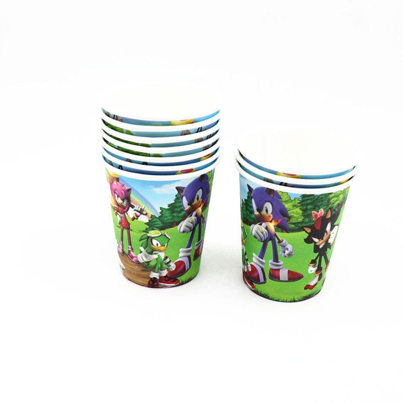 Sonic The Hedgehog Themed Cups