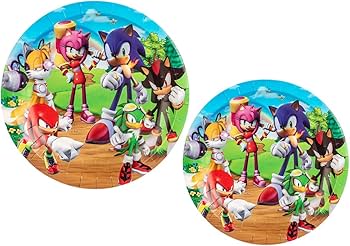 Sonic The Hedgehog 7" Plates