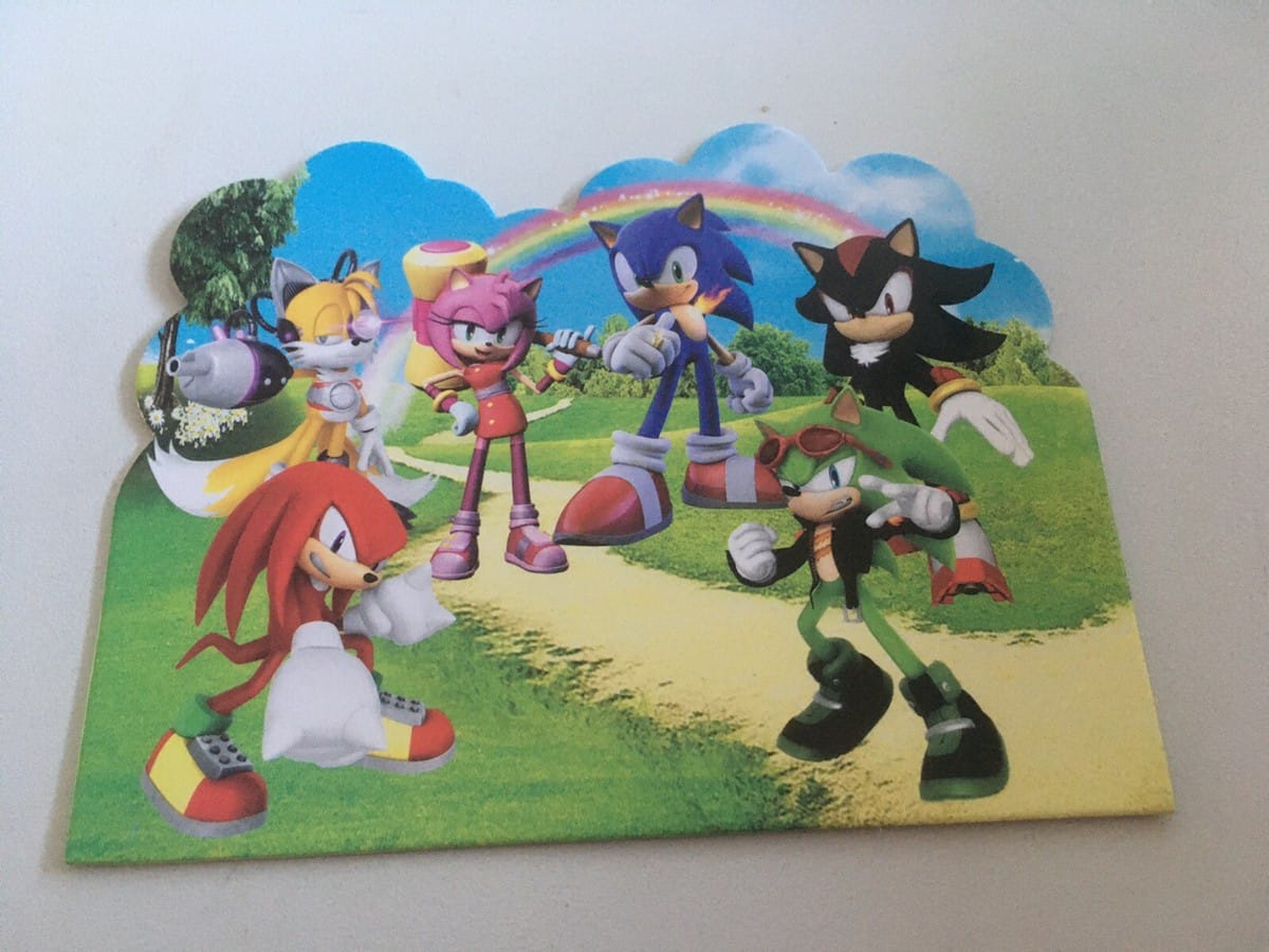 Sonic The Hedgehog  Invitation Cards (10PCS)