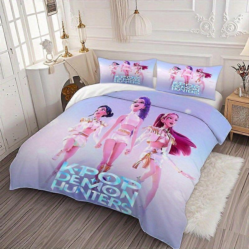 No. 100 Golden Huntrix Kpop Demon Hunters 3pc comforter set