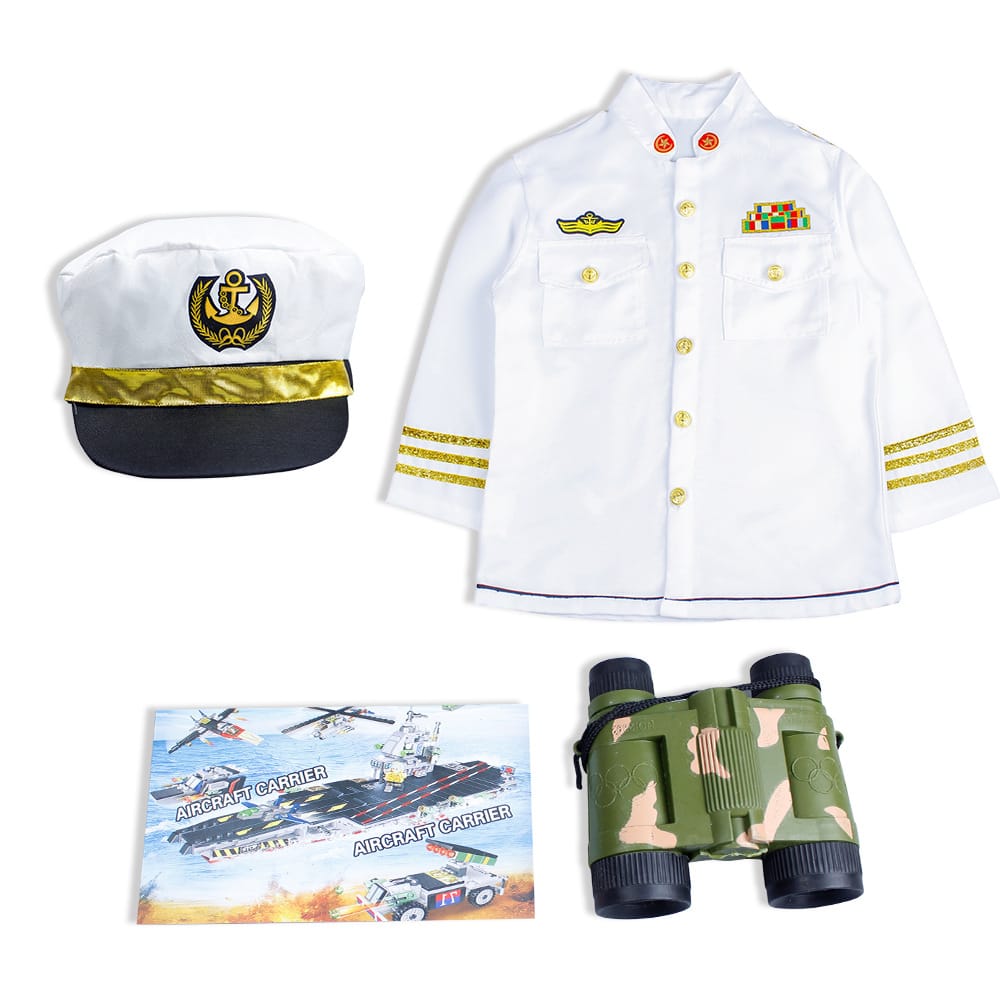 Boys Navy Captain Career Day Costume