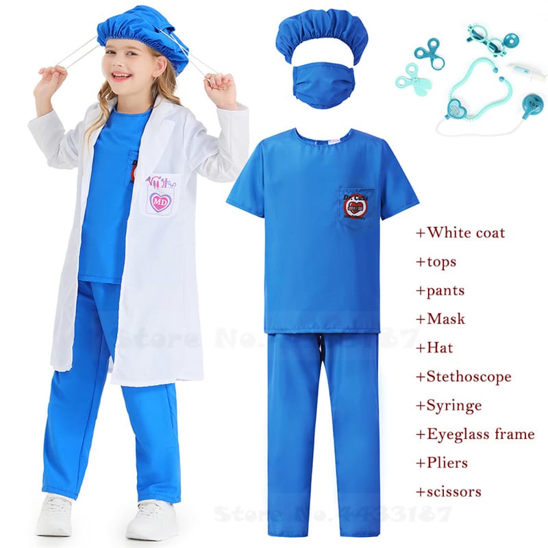 Doctor Career Day Costume Blue