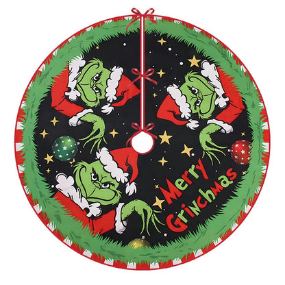 Grinch Christmas Tree Skirt (48 inches) XMAS mat
