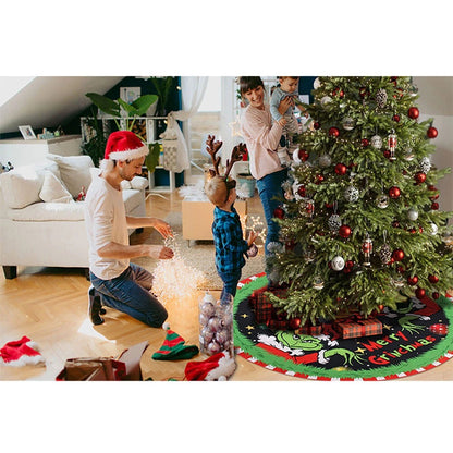 Grinch Christmas Tree Skirt (48 inches) XMAS mat