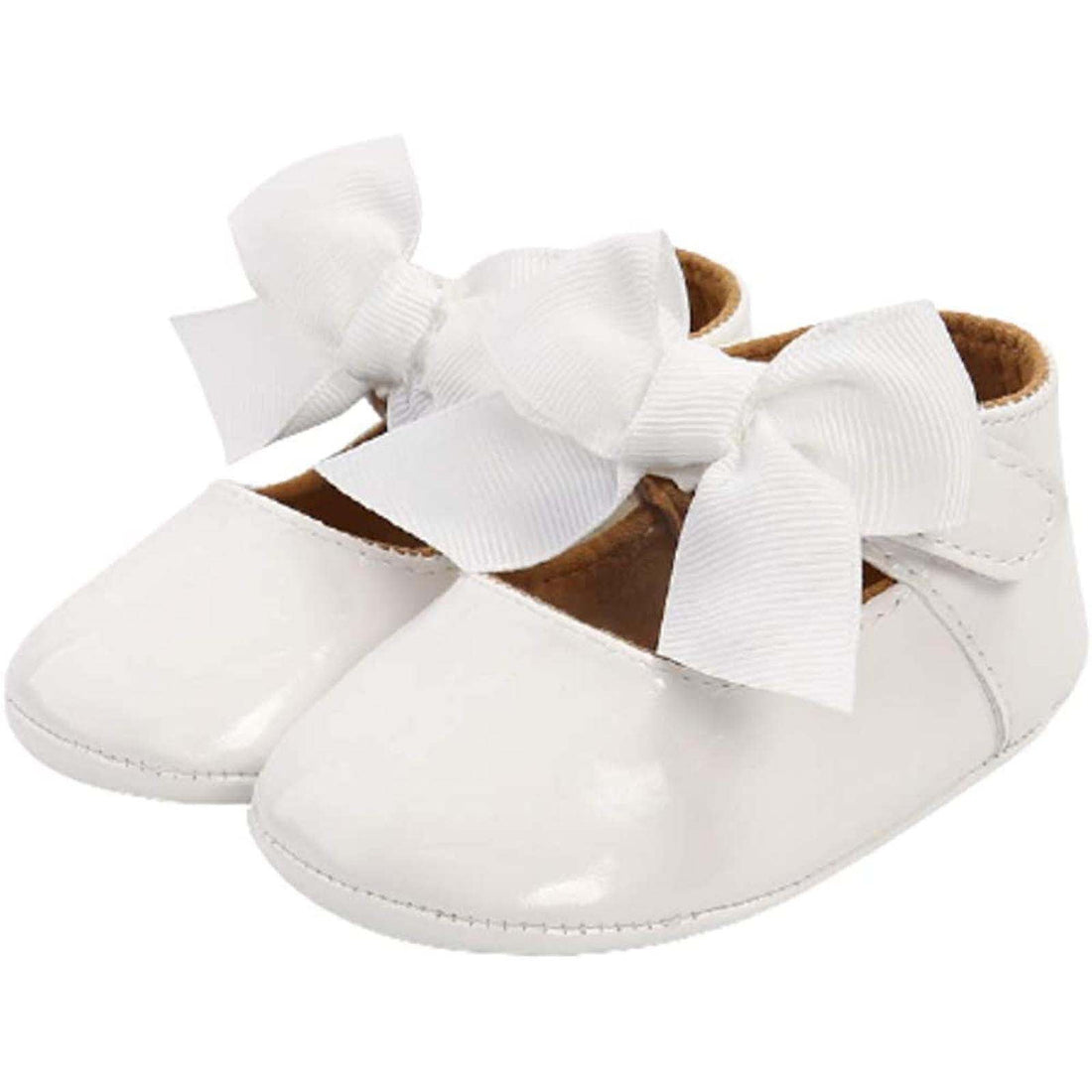 Girls white Baby First Walking Shoes