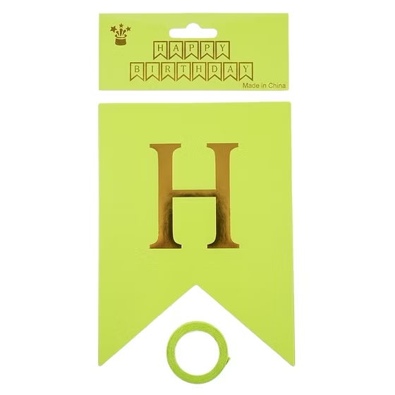 Lime Green Happy Birthday Banner