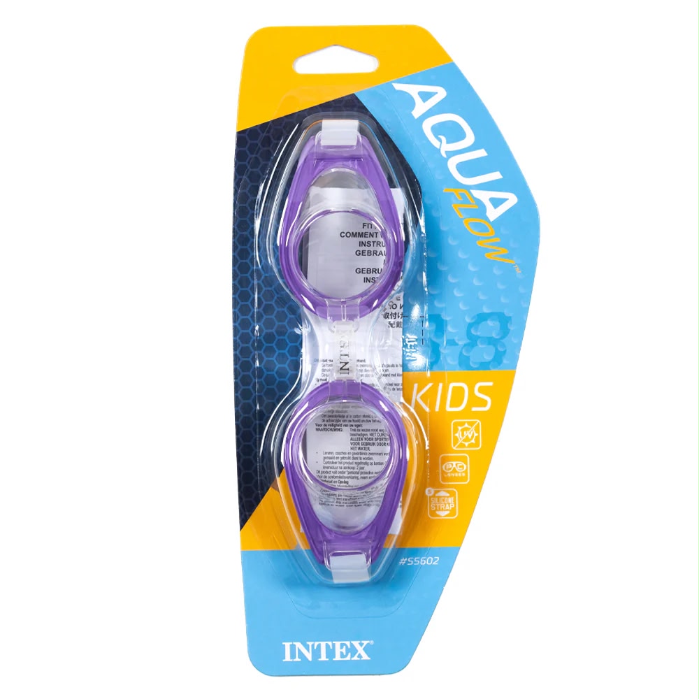 Intex Purple Aqua Flow Kids Goggles