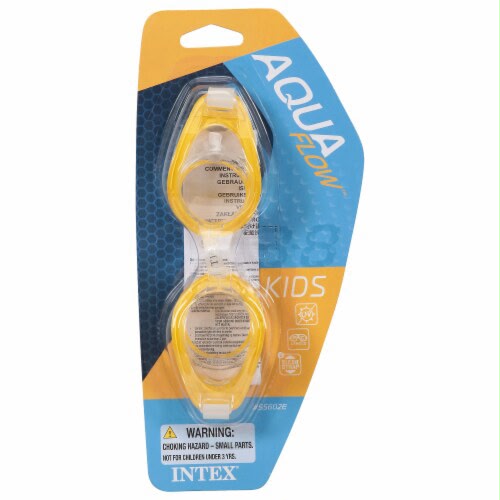 Intex Yellow Aqua Flow Kids Goggles