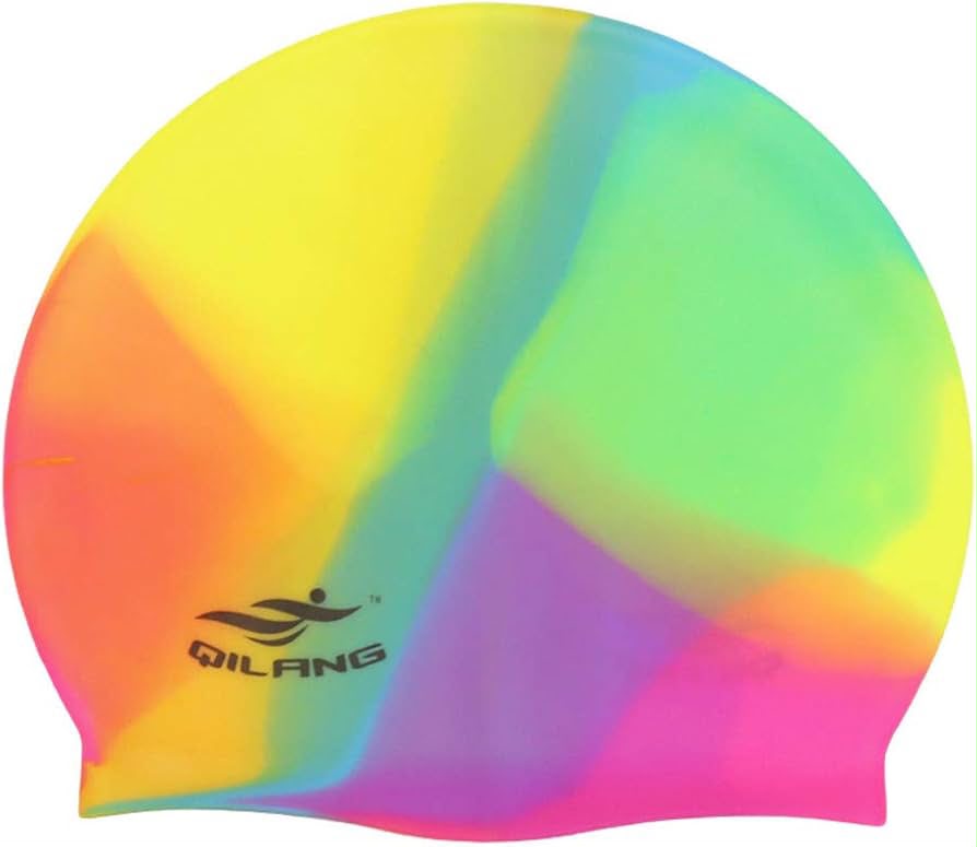 Silicone Multi-Color Swimming Cap