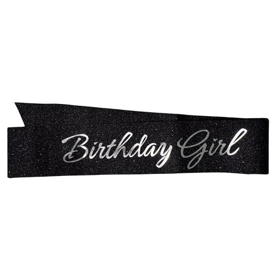 Birthday Girl Black Sash
