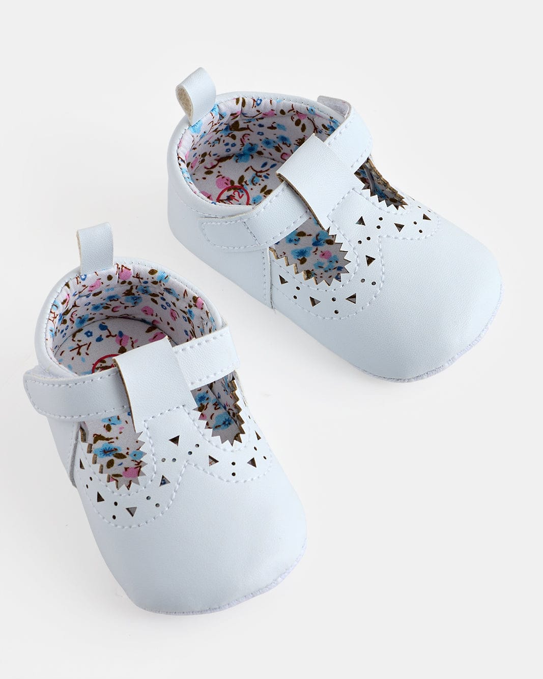 White T Bar Pram shoe
